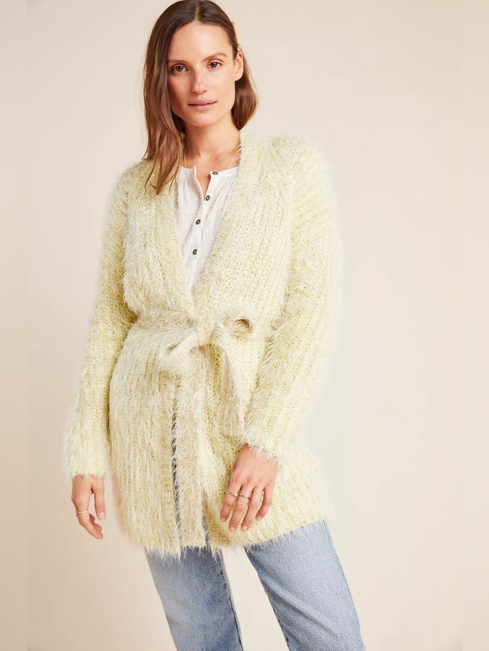 Anthropologie Larkin Shimmer Cardigan size large